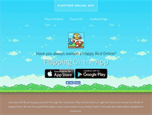 Tablet Screenshot of flappingonline.com
